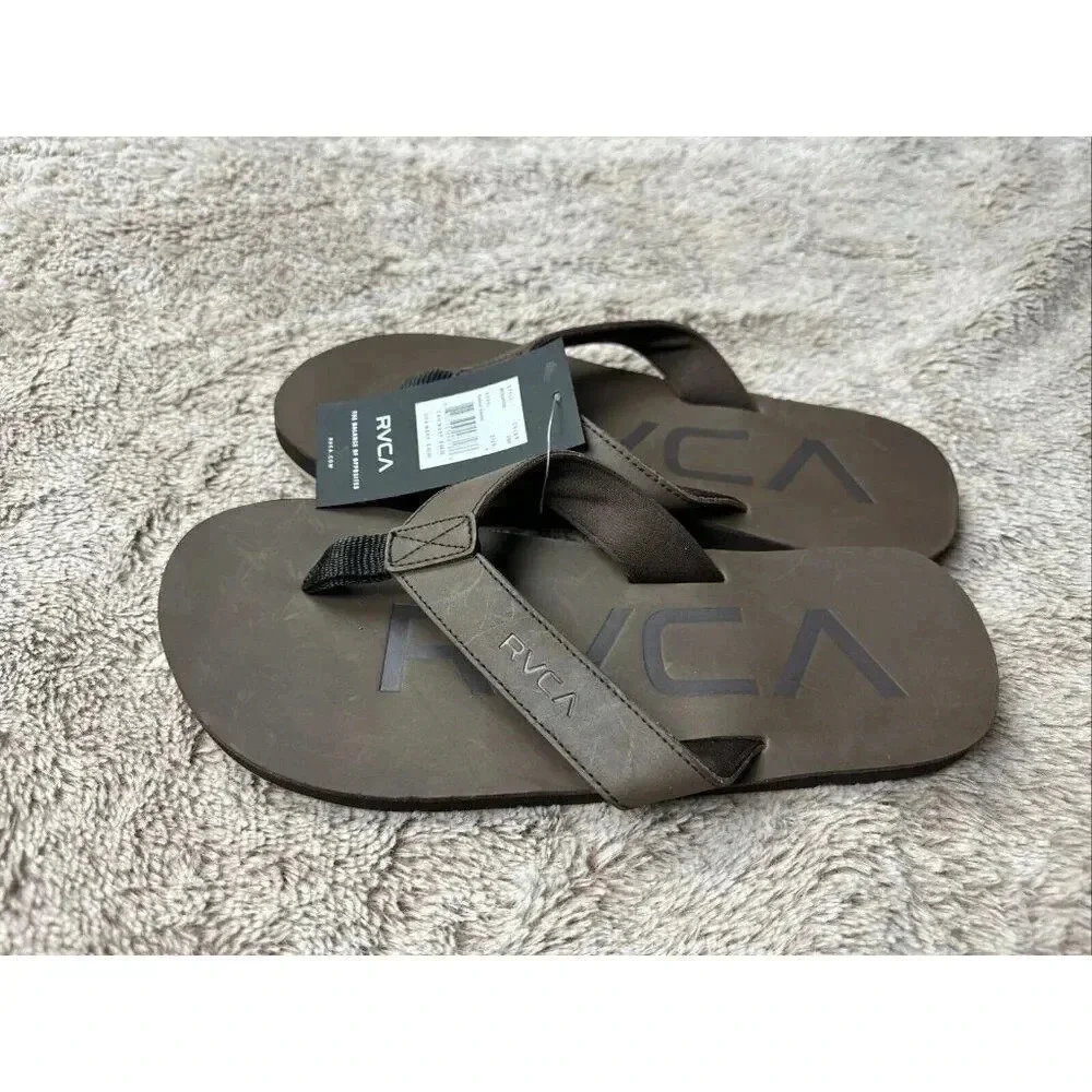 RVCA Mens VA Sport Federal Sandals - Dark Brown Size 9